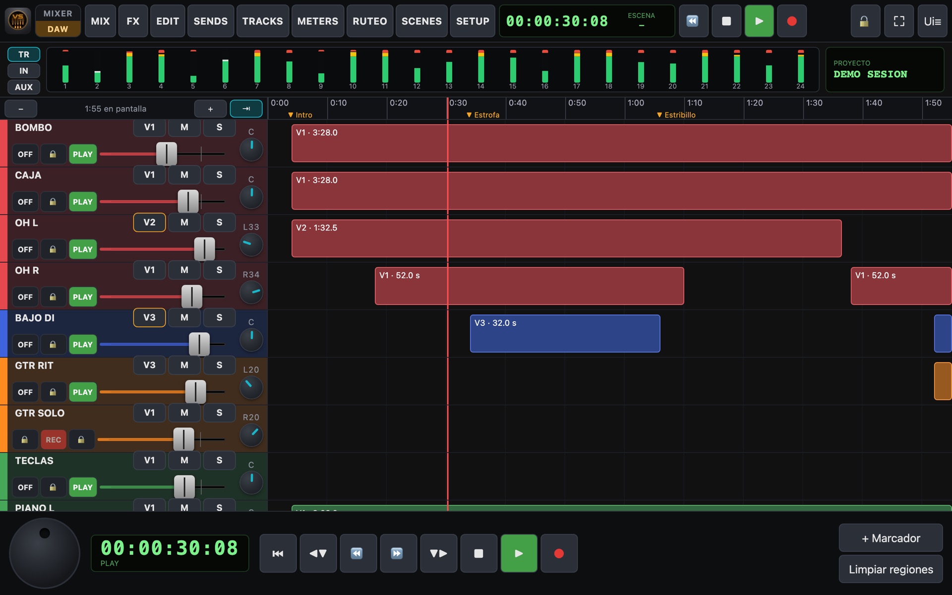 DAW mode