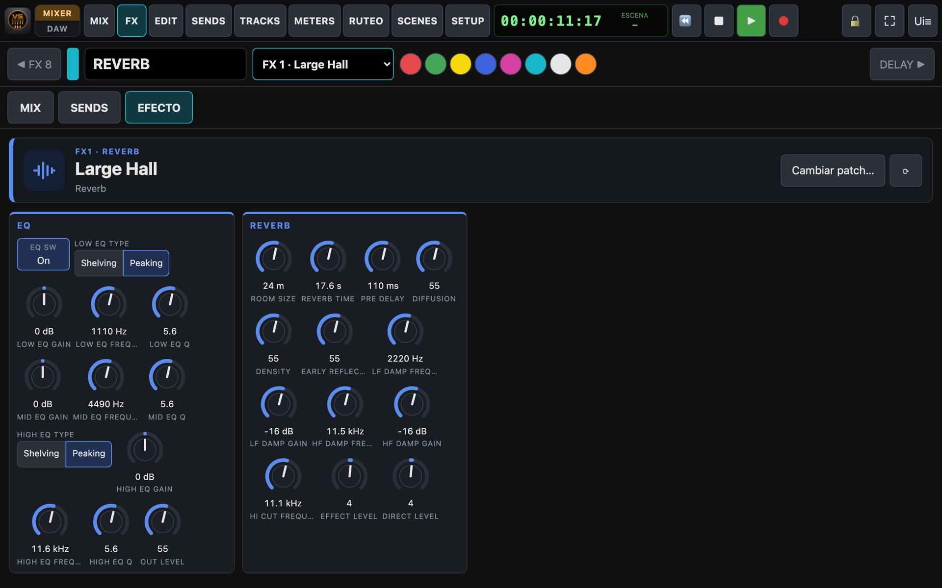 Effect editor